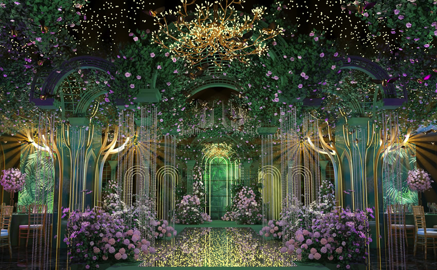 巴州奇妙森林婚礼堂效果展示